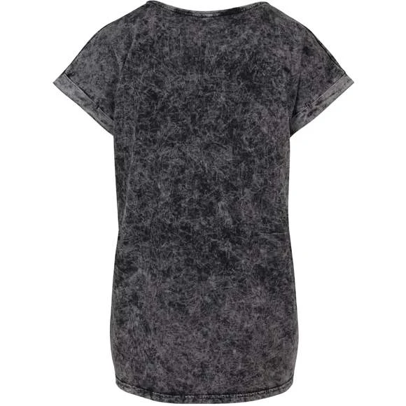 Build Your Brand BY053 - Ladies Acid Washed Extended Shoulder Tee 5 Build Your Brand BY053 - Ladies Acid Washed Extended Shoulder Tee – Image 5