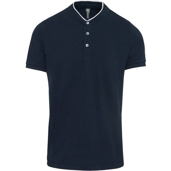 KARIBAN K223 - Polo Col Mao Manches Courtes Homme 2 KARIBAN K223 - Polo Col Mao Manches Courtes Homme – Image 2