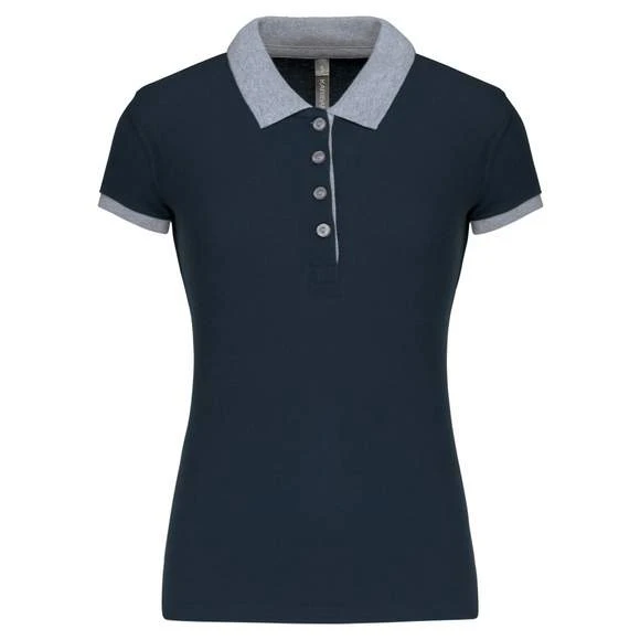KARIBAN K259 - Polo Piqué Bicolore Femme 11 KARIBAN K259 - Polo Piqué Bicolore Femme – Image 11