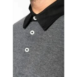 KARIBAN K260 - Polo Jersey Bicolore Homme -Nicholson Boutique aHR0cDovL21lZGlhMi5kZXNpZ25wYXJ0bmVyLmZyL2MvcC8xNDQ5OS8xNDQ5OS0xNjU4MS0xMC5qcGc
