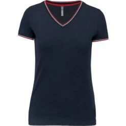 KARIBAN K394 - T-shirt Maille Piquée Col V Femme -Nicholson Boutique aHR0cDovL21lZGlhMi5kZXNpZ25wYXJ0bmVyLmZyL2MvcC8xNDU0MS8xNDU0MS0xNjU3Ny0xLmpwZw