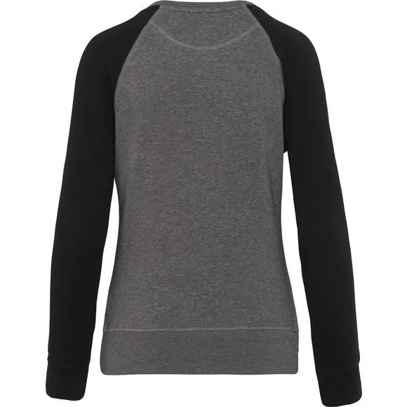 KARIBAN K492 - Sweat-shirt BIO Bicolore Col Rond Manches Raglan Femme 3 KARIBAN K492 - Sweat-shirt BIO Bicolore Col Rond Manches Raglan Femme – Image 3