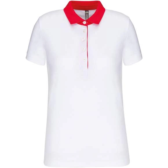 KARIBAN K261 - Polo Jersey Bicolore Femme 7 KARIBAN K261 - Polo Jersey Bicolore Femme – Image 7