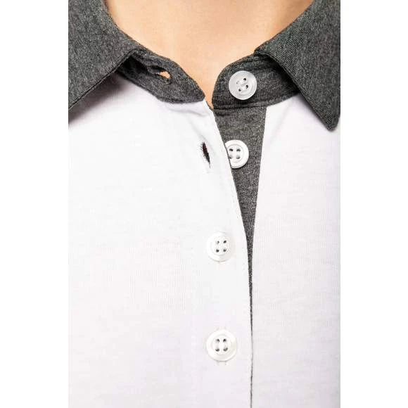 KARIBAN K261 - Polo Jersey Bicolore Femme 14 KARIBAN K261 - Polo Jersey Bicolore Femme – Image 14