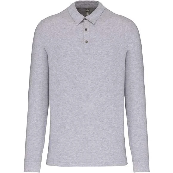 KARIBAN K264 - Polo Jersey Manches Longues Homme 2 KARIBAN K264 - Polo Jersey Manches Longues Homme – Image 2