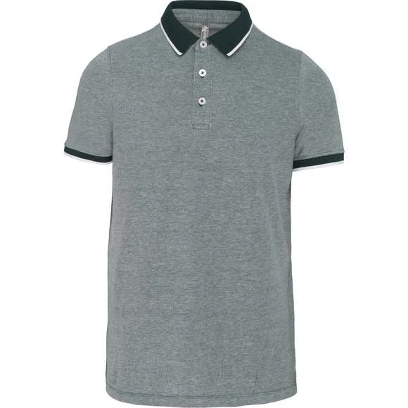 KARIBAN K266 - Polo Bicolore Homme 5 KARIBAN K266 - Polo Bicolore Homme – Image 5