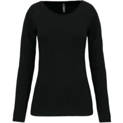 KARIBAN K3017 - T-shirt Col Rond Manches Longues Femme -Nicholson Boutique aHR0cDovL21lZGlhMi5kZXNpZ25wYXJ0bmVyLmZyL2MvcC8xNDUyMS8xNDUyMS0xNTIwLTEuanBn