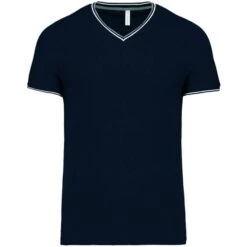 KARIBAN K374 - T-shirt Maille Piquée Col V Homme -Nicholson Boutique aHR0cDovL21lZGlhMi5kZXNpZ25wYXJ0bmVyLmZyL2MvcC8xNDUzMy8xNDUzMy0xNDM3NC0xLmpwZw