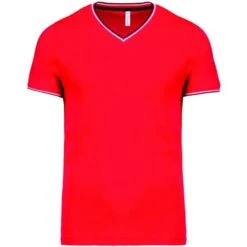 KARIBAN K374 - T-shirt Maille Piquée Col V Homme -Nicholson Boutique aHR0cDovL21lZGlhMi5kZXNpZ25wYXJ0bmVyLmZyL2MvcC8xNDUzMy8xNDUzMy0xNDM3Ny0xLmpwZw