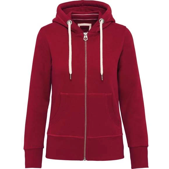 KARIBAN KV2307 - Sweat-shirt Vintage Zippé à Capuche Femme 6 KARIBAN KV2307 - Sweat-shirt Vintage Zippé à Capuche Femme – Image 6