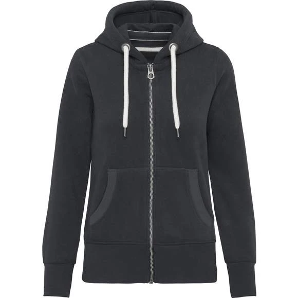 KARIBAN KV2307 - Sweat-shirt Vintage Zippé à Capuche Femme 15 KARIBAN KV2307 - Sweat-shirt Vintage Zippé à Capuche Femme – Image 15