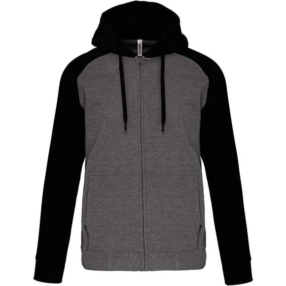 PROACT PA380 - Veste Molleton Zippée Capuche Bicolore Unisexe 11 PROACT PA380 - Veste Molleton Zippée Capuche Bicolore Unisexe – Image 11