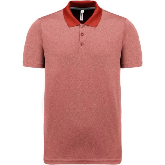 PROACT PA496 - Polo Chiné Manches Courtes Adulte 2 PROACT PA496 - Polo Chiné Manches Courtes Adulte – Image 2