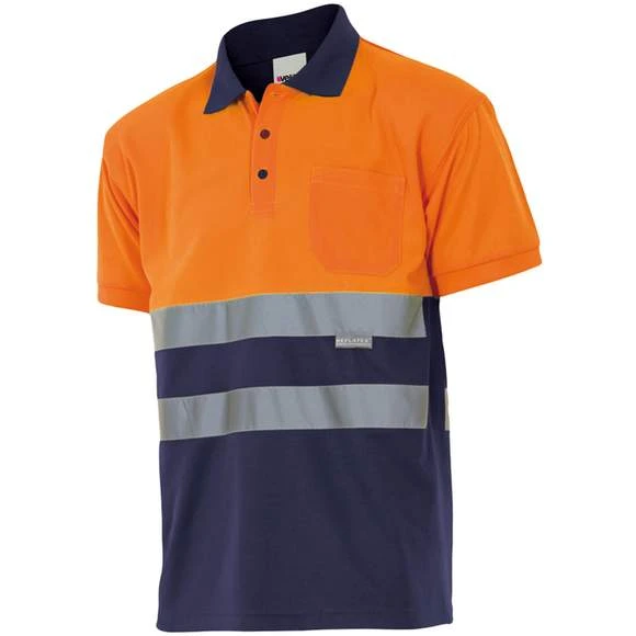 173 - Polo Bicolore Manches Courtes Haute Visibilité 4 173 - Polo Bicolore Manches Courtes Haute Visibilité – Image 4