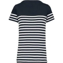 KARIBAN K3034 - T-shirt Marin Col Rond Bio Femme -Nicholson Boutique aHR0cDovL21lZGlhMi5kZXNpZ25wYXJ0bmVyLmZyL2MvcC8xNjE2NS8xNjE2NS0xNzc2MC0yLmpwZw