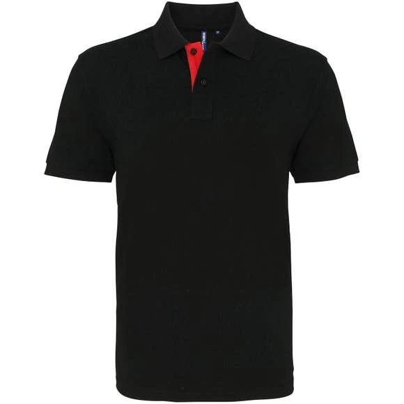 AQ012 - Polo Contrasté Coupe Classique Homme 2 AQ012 - Polo Contrasté Coupe Classique Homme – Image 2