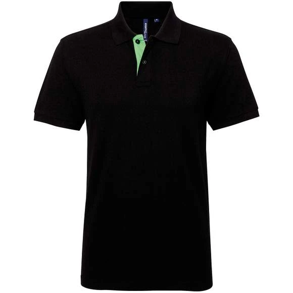 AQ012 - Polo Contrasté Coupe Classique Homme 6 AQ012 - Polo Contrasté Coupe Classique Homme – Image 6