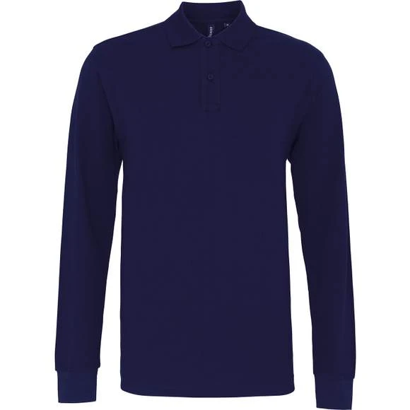 AQ030 - Polo Coupe Classique à Manches Longues Homme 3 AQ030 - Polo Coupe Classique à Manches Longues Homme – Image 3