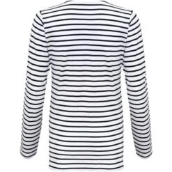 AQ071 - T-shirt Marinière « Coastal » Femme à Manches Longues -Nicholson Boutique aHR0cDovL21lZGlhMi5kZXNpZ25wYXJ0bmVyLmZyL2MvcC8xNjg3Mi8xNjg3Mi0xODk2NC0yLmpwZw