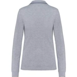 KARIBAN K281 - Polo Maille Piquée Manches Longues Femme -Nicholson Boutique aHR0cDovL21lZGlhMi5kZXNpZ25wYXJ0bmVyLmZyL2MvcC8xNzQwMi8xNzQwMi0xNDM3Ni0yLmpwZw