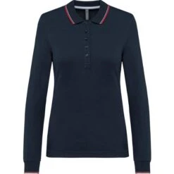 KARIBAN K281 - Polo Maille Piquée Manches Longues Femme -Nicholson Boutique aHR0cDovL21lZGlhMi5kZXNpZ25wYXJ0bmVyLmZyL2MvcC8xNzQwMi8xNzQwMi0xNjU3Ny0xLmpwZw