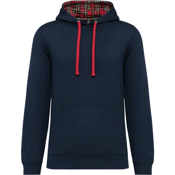 KARIBAN K4013 - Sweat-shirt à Capuche Contrastée à Motifs Unisexe 5 KARIBAN K4013 - Sweat-shirt à Capuche Contrastée à Motifs Unisexe – Image 5