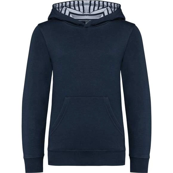 KARIBAN K4014 - Sweat-shirt à Capuche Contrastée à Motifs Enfant Unisexe 5 KARIBAN K4014 - Sweat-shirt à Capuche Contrastée à Motifs Enfant Unisexe – Image 5