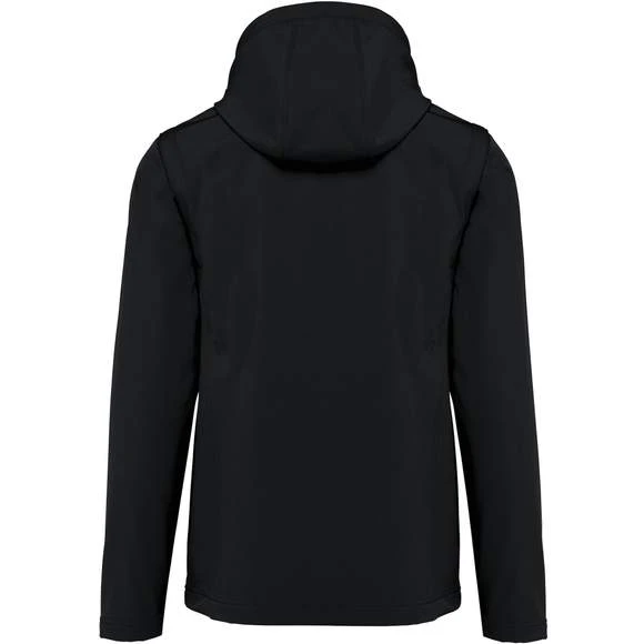 KARIBAN K422 - Veste Softshell 3 Couches à Capuche Avec Manches Amovibles Unisexe 3 KARIBAN K422 - Veste Softshell 3 Couches à Capuche Avec Manches Amovibles Unisexe – Image 3