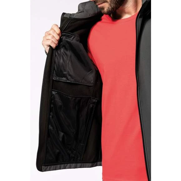 KARIBAN K422 - Veste Softshell 3 Couches à Capuche Avec Manches Amovibles Unisexe 8 KARIBAN K422 - Veste Softshell 3 Couches à Capuche Avec Manches Amovibles Unisexe – Image 8