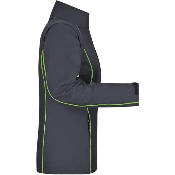 James & Nicholson JN1121 - Ladies´ Zip-Off Softshell Jacket 4 James & Nicholson JN1121 - Ladies´ Zip-Off Softshell Jacket – Image 4