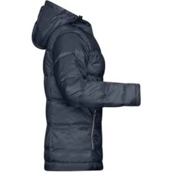 James & Nicholson JN1151 - Ladies´ Hooded Down Jacket -Nicholson Boutique aHR0cDovL21lZGlhMi5kZXNpZ25wYXJ0bmVyLmZyL2MvcC8xNzY3My8xNzY3My0yMDE5NS0zLmpwZw