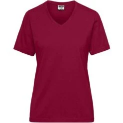 James & Nicholson JN1807 - Ladies´ Bio Workwear T-Shirt -Nicholson Boutique aHR0cDovL21lZGlhMi5kZXNpZ25wYXJ0bmVyLmZyL2MvcC8xNzY5NC8xNzY5NC0xMDc1OS0xLmpwZw