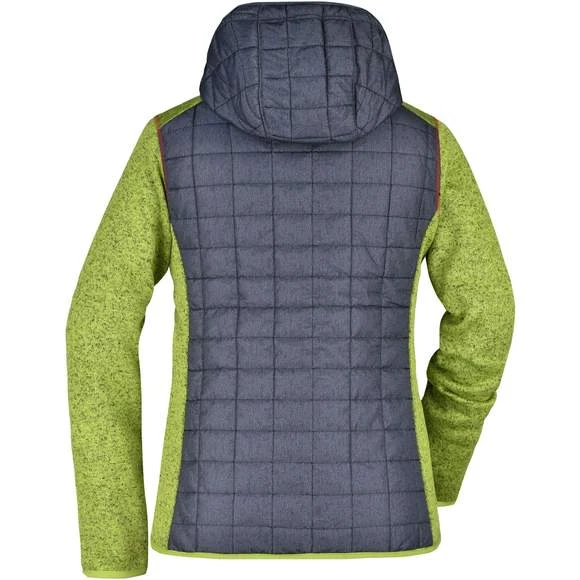 James & Nicholson JN771 - Ladies´ Knitted Hybrid Jacket 3 James & Nicholson JN771 - Ladies´ Knitted Hybrid Jacket – Image 3