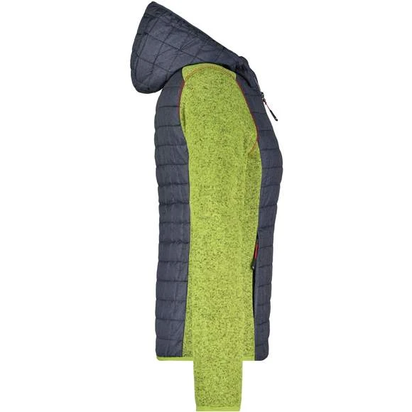 James & Nicholson JN771 - Ladies´ Knitted Hybrid Jacket 4 James & Nicholson JN771 - Ladies´ Knitted Hybrid Jacket – Image 4