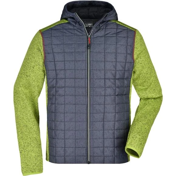 James & Nicholson JN772 - Men´s Knitted Hybrid Jacket 8 James & Nicholson JN772 - Men´s Knitted Hybrid Jacket – Image 8