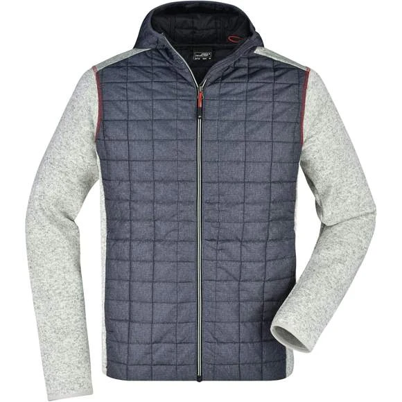 James & Nicholson JN772 - Men´s Knitted Hybrid Jacket 14 James & Nicholson JN772 - Men´s Knitted Hybrid Jacket – Image 14