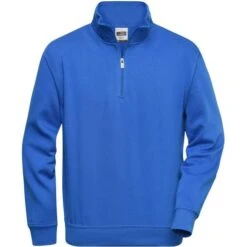 James & Nicholson JN831 - Workwear Half Zip Sweat -Nicholson Boutique aHR0cDovL21lZGlhMi5kZXNpZ25wYXJ0bmVyLmZyL2MvcC8xNzc1MS8xNzc1MS0xMDc1My0xLmpwZw