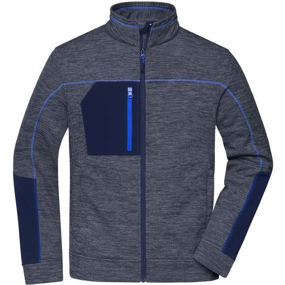 James & Nicholson JN1818 - Men´s Structure Fleece Jacket 2 James & Nicholson JN1818 - Men´s Structure Fleece Jacket – Image 2