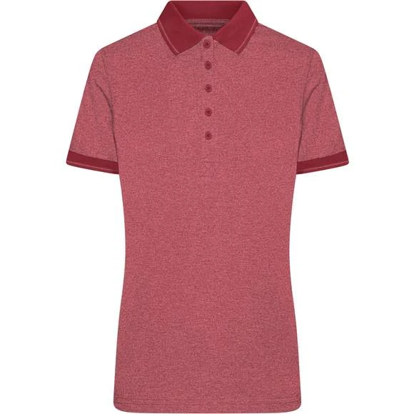 James & Nicholson JN705 - Ladies´ Heather Polo 2 James & Nicholson JN705 - Ladies´ Heather Polo – Image 2