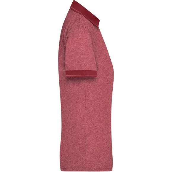 James & Nicholson JN705 - Ladies´ Heather Polo 4 James & Nicholson JN705 - Ladies´ Heather Polo – Image 4
