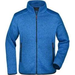 James & Nicholson JN762 - Men´s Knitted Fleece Jacket -Nicholson Boutique aHR0cDovL21lZGlhMi5kZXNpZ25wYXJ0bmVyLmZyL2MvcC8xNzczNi8xNzczNi0yMDI2MC0xLmpwZw
