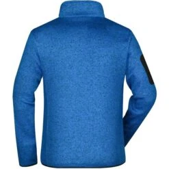 James & Nicholson JN762 - Men´s Knitted Fleece Jacket -Nicholson Boutique aHR0cDovL21lZGlhMi5kZXNpZ25wYXJ0bmVyLmZyL2MvcC8xNzczNi8xNzczNi0yMDI2MC0yLmpwZw