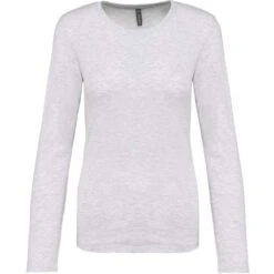 KARIBAN K383 - T-shirt Col Rond Manches Longues Femme -Nicholson Boutique aHR0cDovL21lZGlhMi5kZXNpZ25wYXJ0bmVyLmZyL2MvcC8zNjMzLzM2MzMtMTY1ODgtMS5qcGc