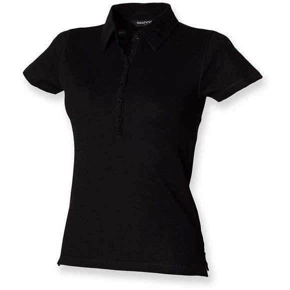 SK042 - Women's Short Sleeved Stretch Polo 3 SK042 - Women's Short Sleeved Stretch Polo – Image 3